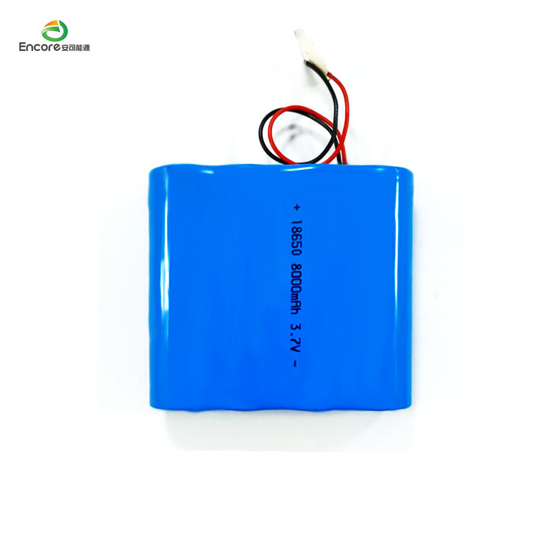 18650 8000mAh 3.7V लिथियम आयन बॅटरी पॅक