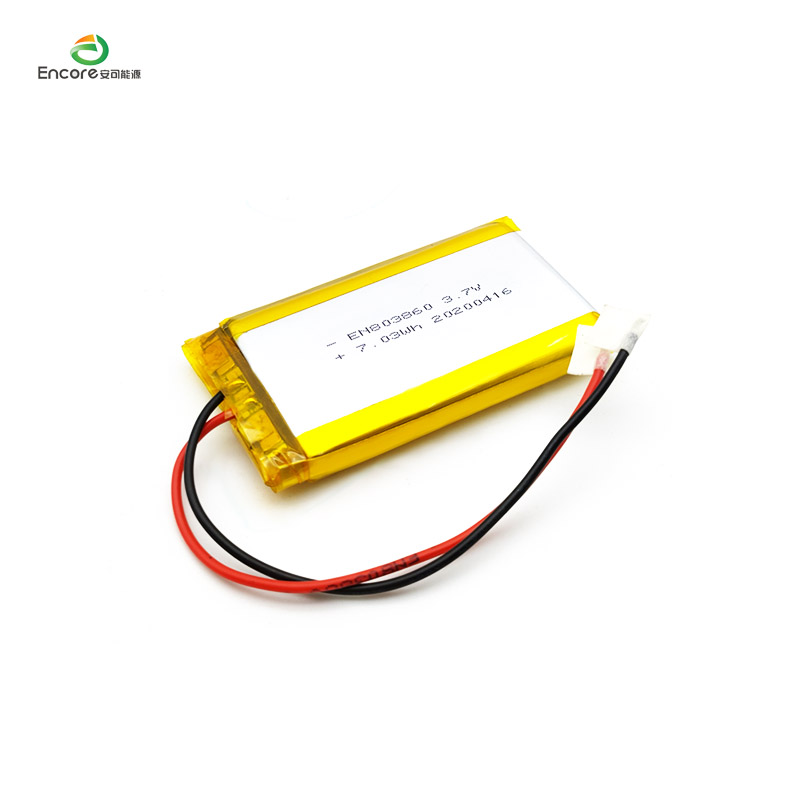 3.7v 2000mah ली पॉलिमर बॅटरी