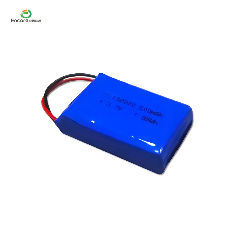 3.7v 500mah 1.85wh lipo बॅटरी