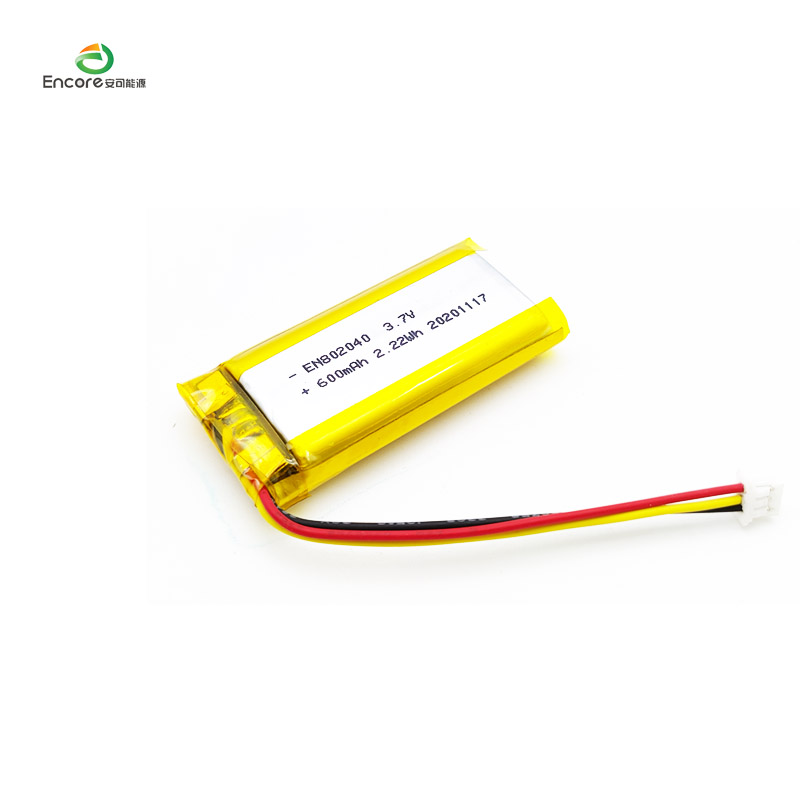 3.7v 600mah 2.22wh ली आयन बॅटरी