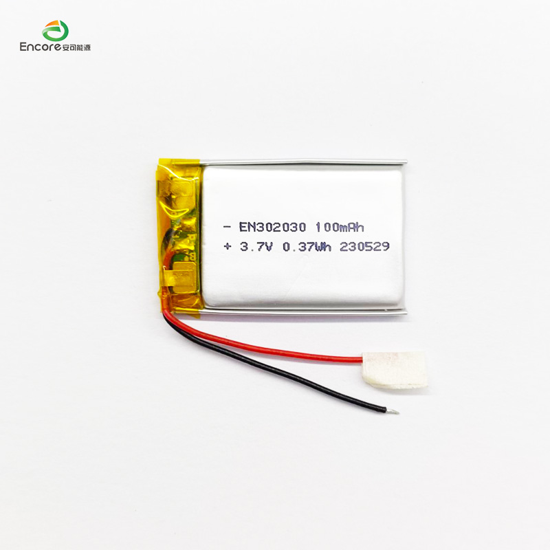 3.7V रिचार्जेबल 100mah बॅटरी