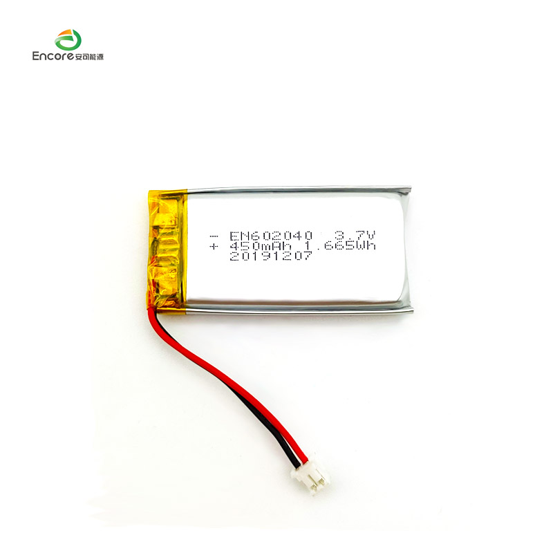 602040 3.7v 450mah ली पॉलिमर बॅटरी